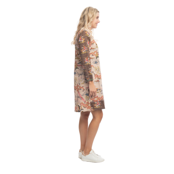 mikado sun shift patch dress