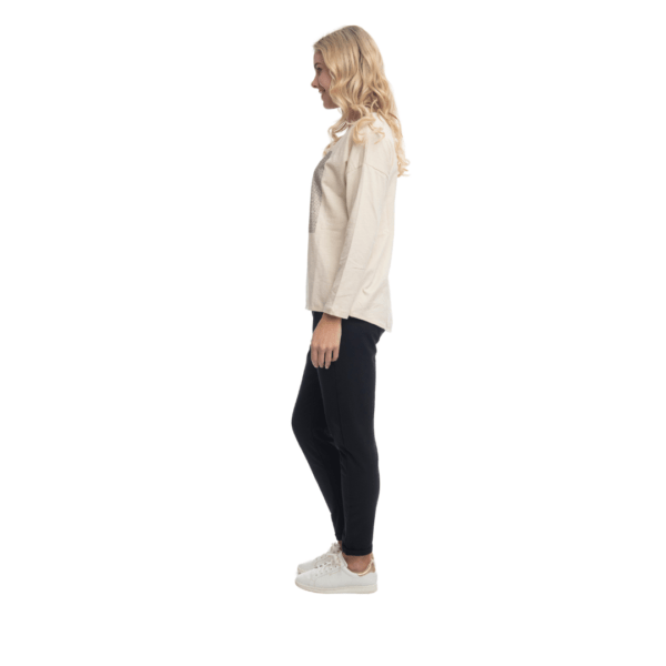 sequins knit top | olive