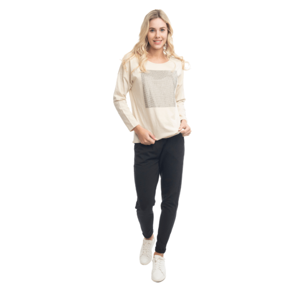 sequins knit top | olive