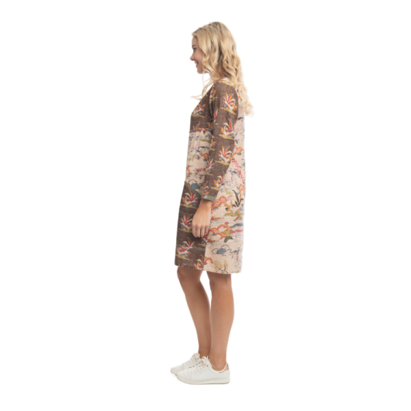 mikado sun shift patch dress