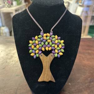 tree of life necklace | green