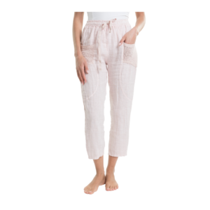 Net Pocket Linen Pants