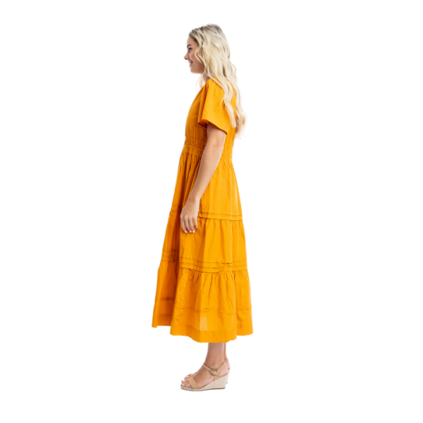 poplin maxi dress | kumquat