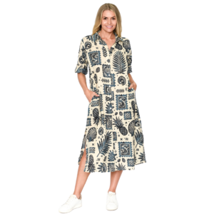 sofia shirt dress | ocean