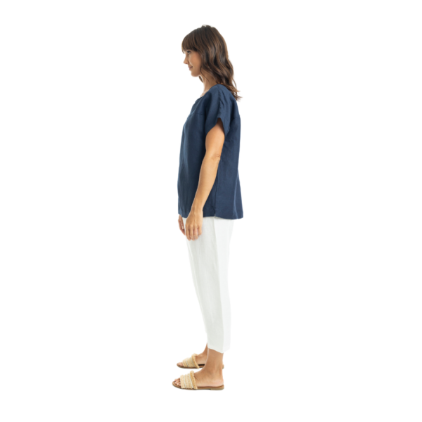 linen pants | pure white