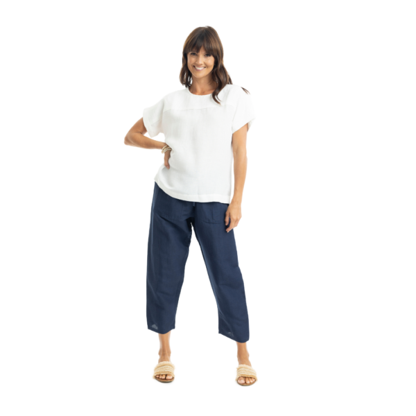 linen top | pure white