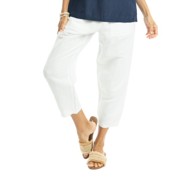 linen pants | pure white