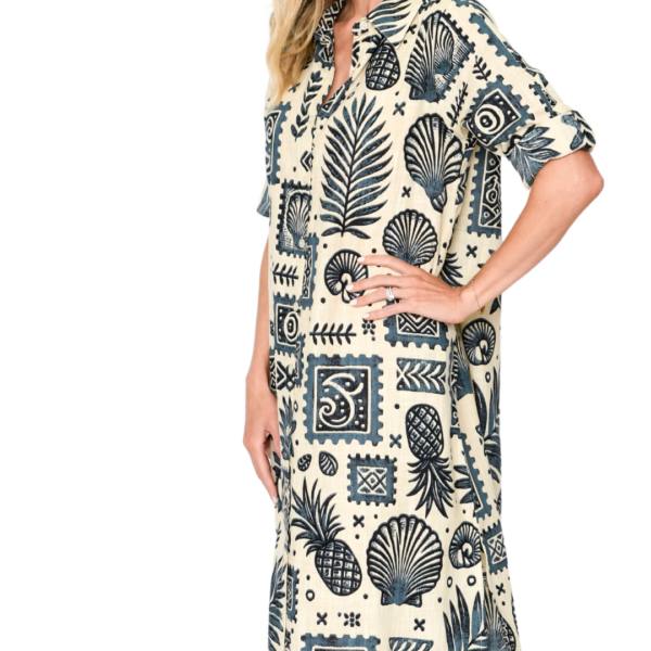 sofia shirt dress | ocean