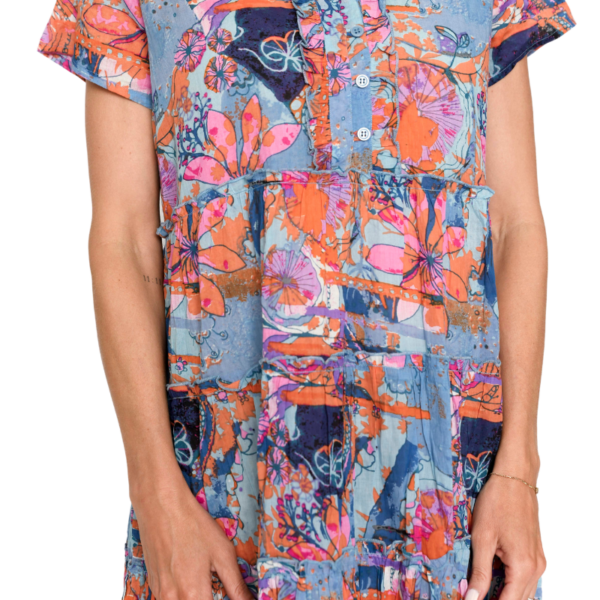 marta frill neck dress | pinwheel