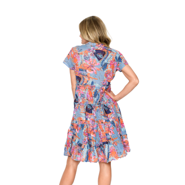 marta frill neck dress | pinwheel