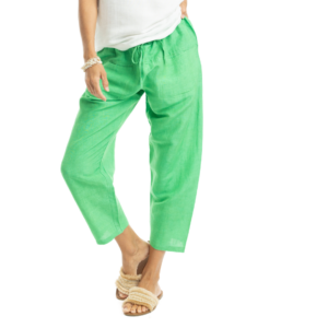 linen pants | parrot