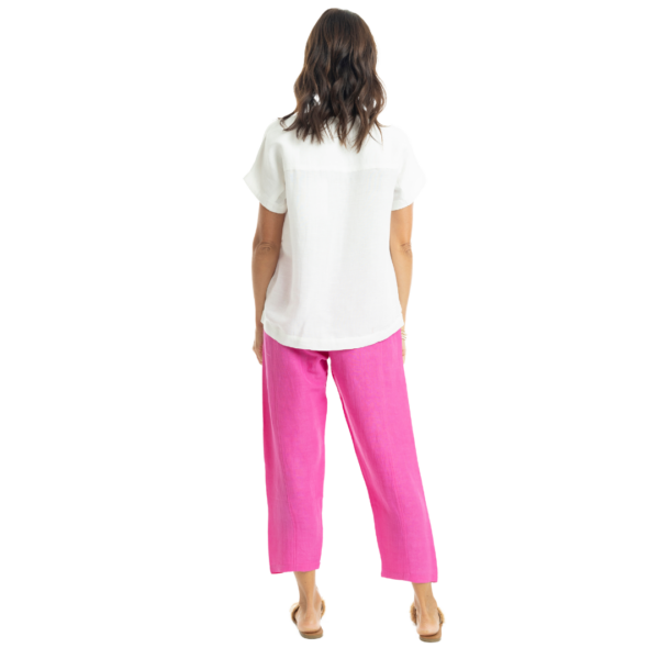 linen pants | hot pink