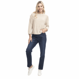 straight leg denim jeans | dark