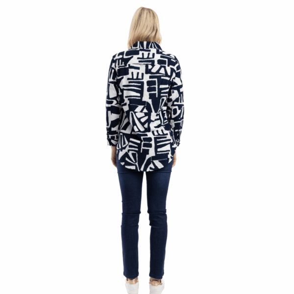 corduroy long sleeved shirt | navy