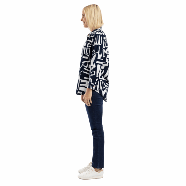 corduroy long sleeved shirt | navy