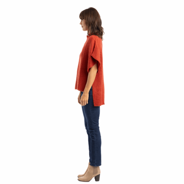serenity alpaca knit | rust