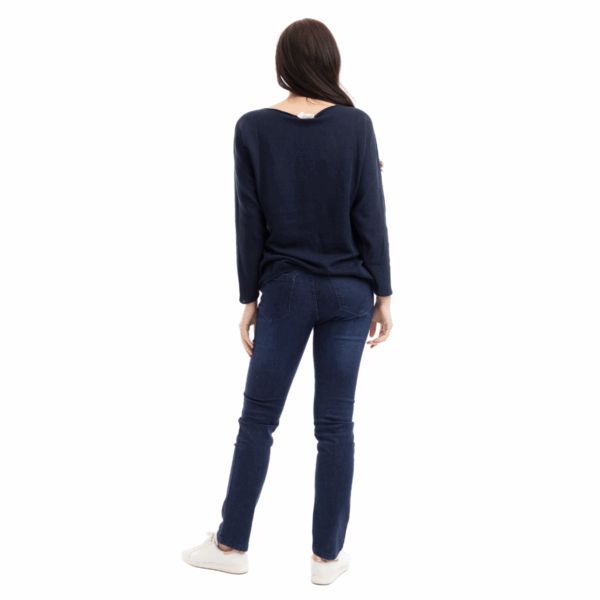 the essential boat neck knit | navy