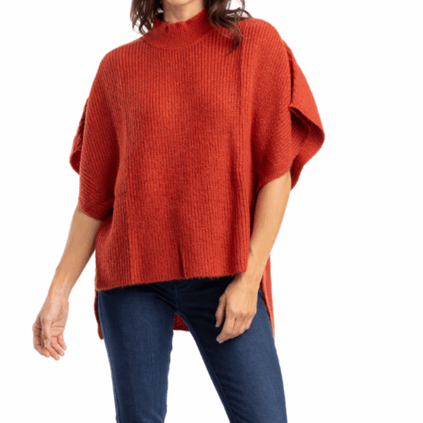 serenity alpaca knit | rust